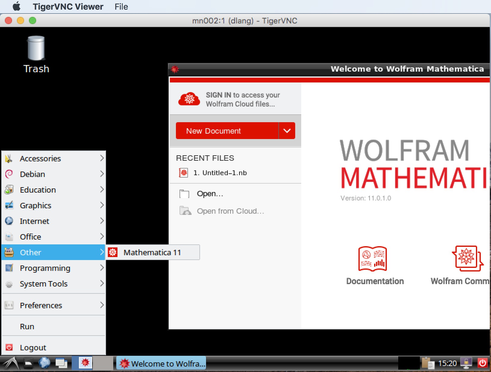 Finding Mathematica