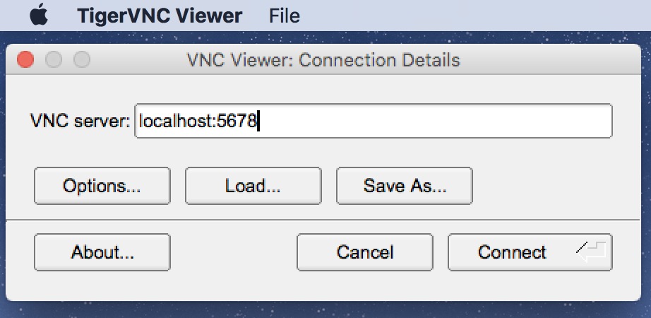 VNC Localhost connection